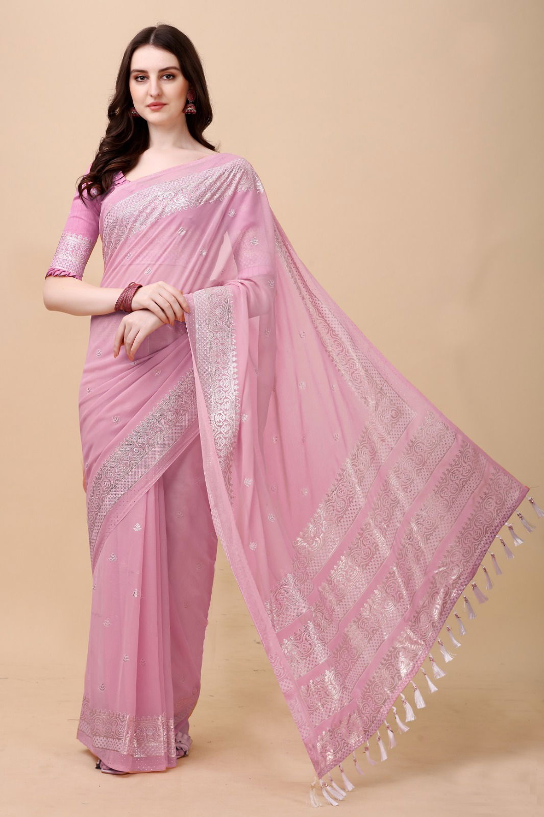 Anupama ketlok By Dhruvi Butti Print Silk Sarees Catalog